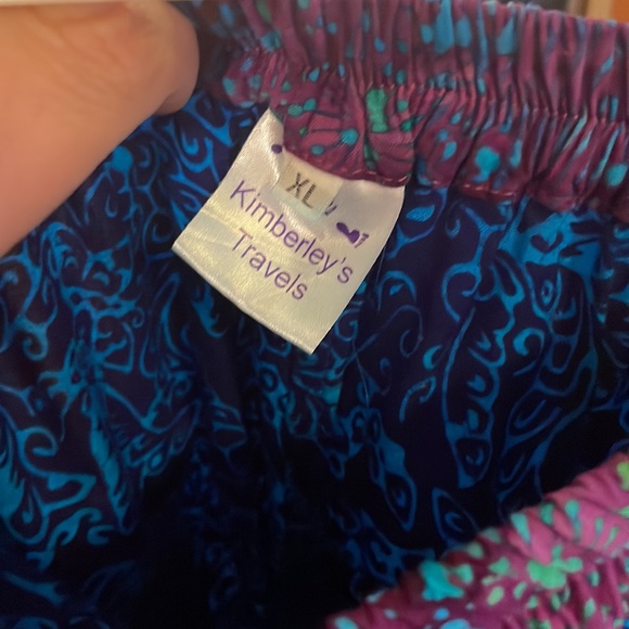 Kimberley’s Travels Batik Capri Loose Pant XL - Picture 12 of 13